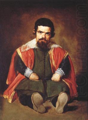 Portrait d'un nain assis a terre (don Sebastian de Morra) (df02), Diego Velazquez